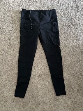 Virus Black Performance High-Waist Leggings